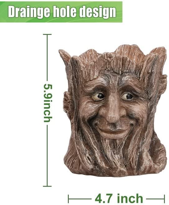 Creative Face Planter Pots - Unique Head Planters for Succulents & Flowers | Indoor & Outdoor Plant Decor | Perfect for Halloween, Easter, & Garden Style