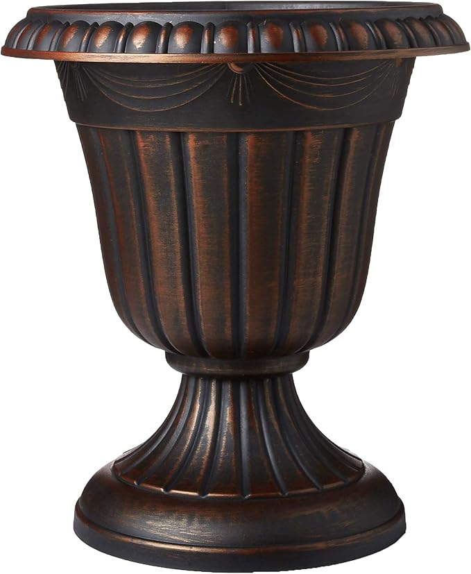 Classic Traditional Plastic Urn Planter Indoor/Outdoor