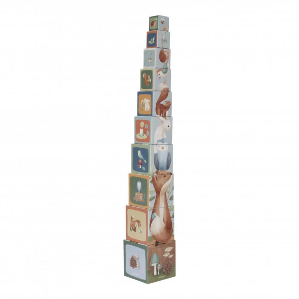 10 Cubos de Empilhar Little Dutch Forest Friends - Image 2