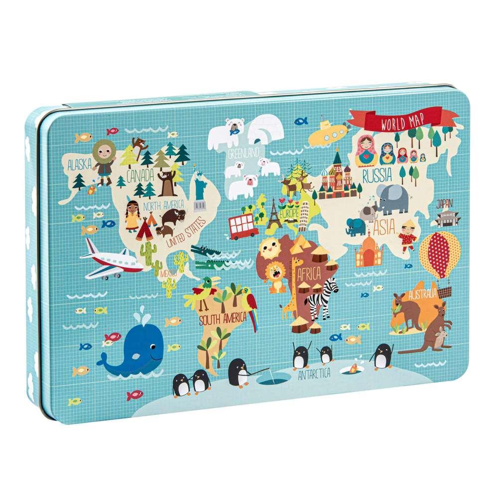 Aplikids Puzzle Mapa Mundi Martina Hogan 24 Unidades