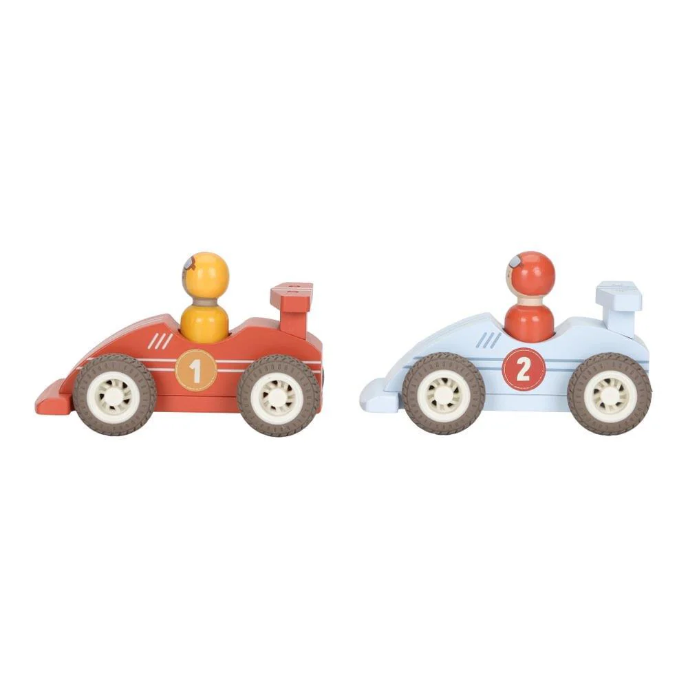 2 Carros de Corrida em Madeira Little Dutch - Image 3