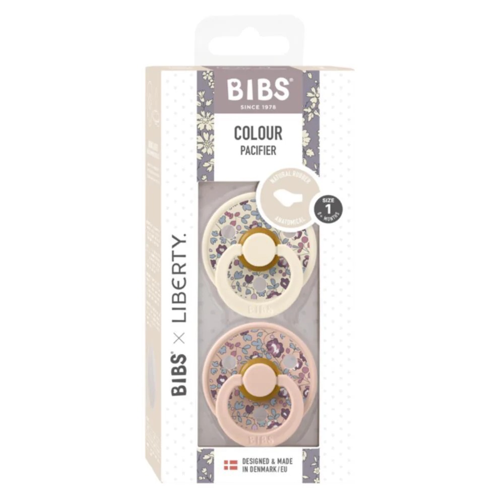 2 Chupetas Anatómicas Bibs Liberty Eloise Blush 6-18m - Image 3