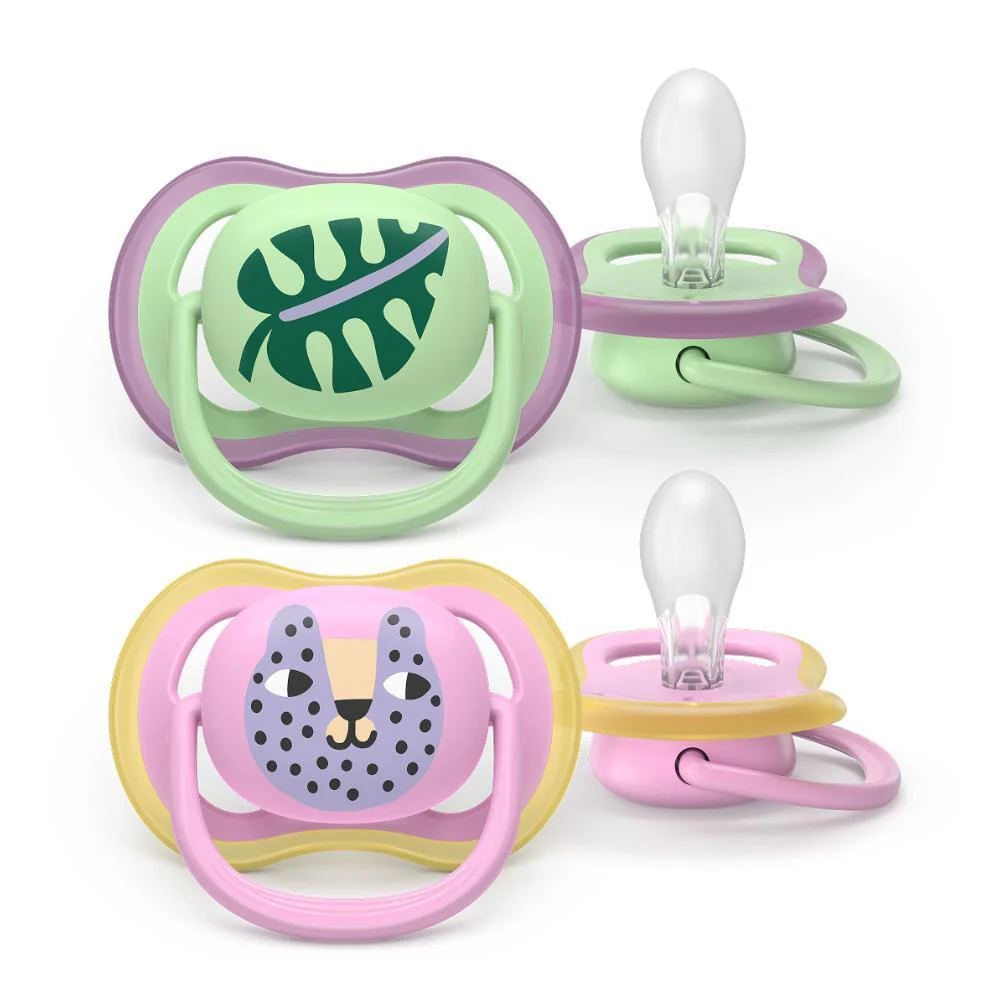 2 Chupetas Philips Avent Ultra Air Deco Menina 6-18m