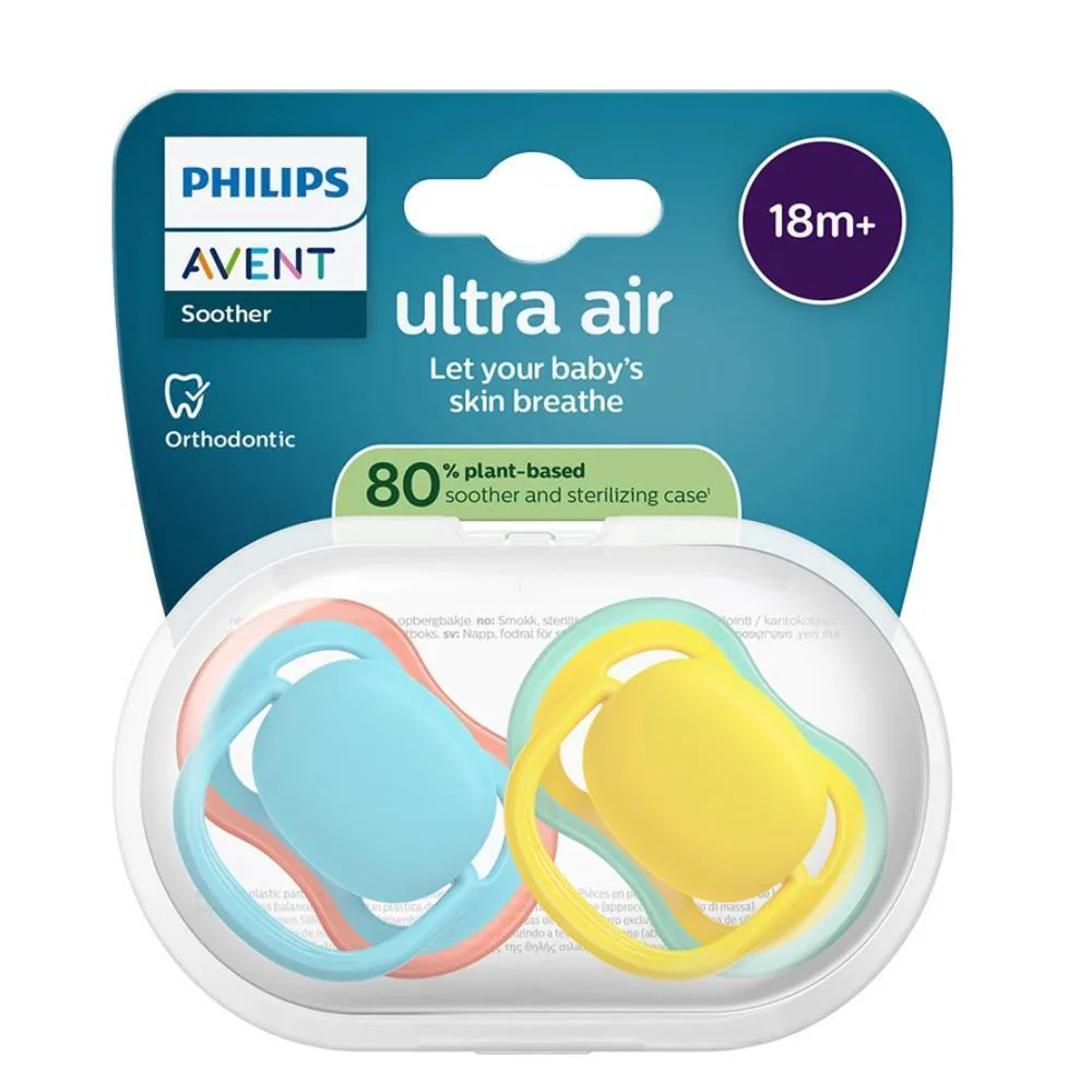 2 Chupetas Philips Avent Ultra Air Lisa Menino +18m - Image 2