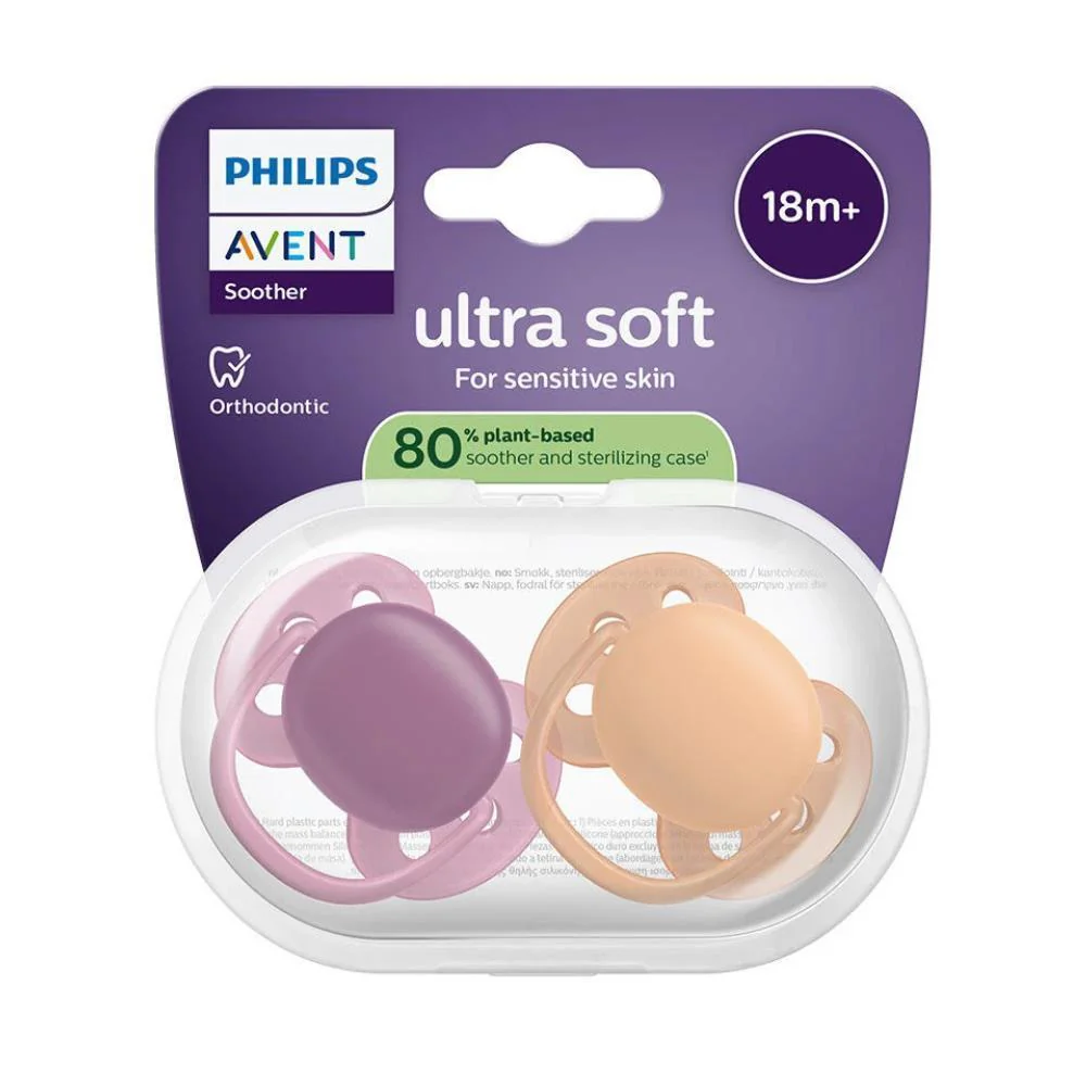 2 Chupetas Philips Avent Ultra Soft Lisa Menina +18m - Image 2