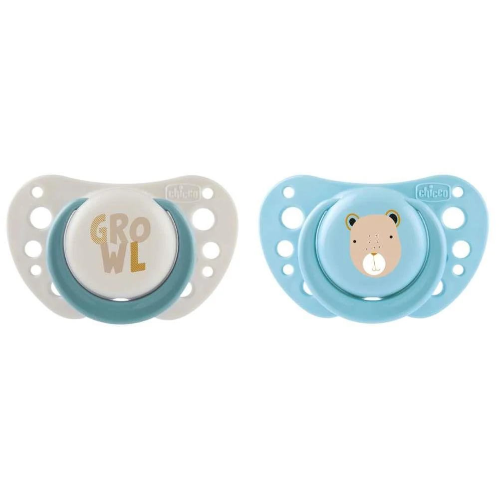 2 Chupetas Physio Forma Air Silicone 2-6m Azul
