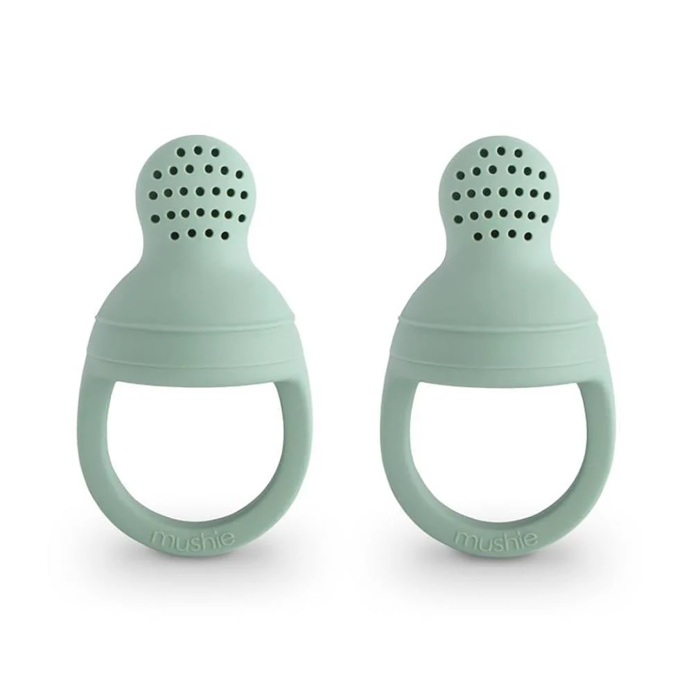 2 Dispensadores de Alimentos Mushie Cambridge Blue