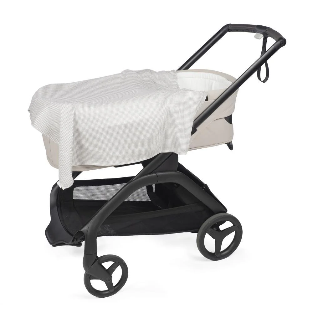 2 Musselinas Pasito a Pasito Little Bloom Vichy Grey 70x70cm - Image 9