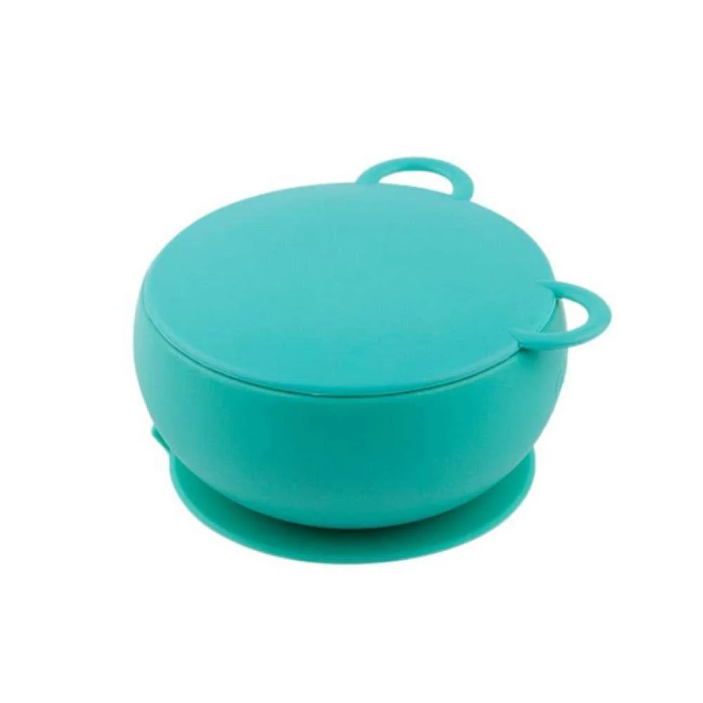 Taça em Silicone com Ventosa e Tampa Minikoioi Verde - Image 2