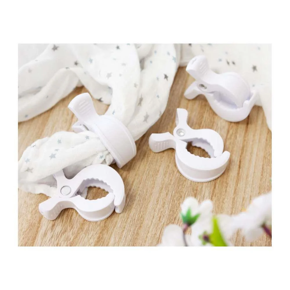 Conjunto de 4 Molas para Musselina Kiokids Branco - Image 2