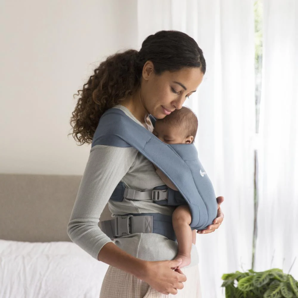 Marsúpio/Porta-Bebés Ergobaby Embrace Knit Oxford Blue - Image 13