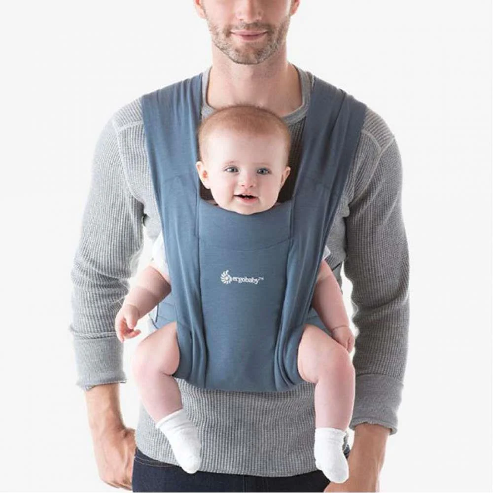 Marsúpio/Porta-Bebés Ergobaby Embrace Knit Oxford Blue - Image 3