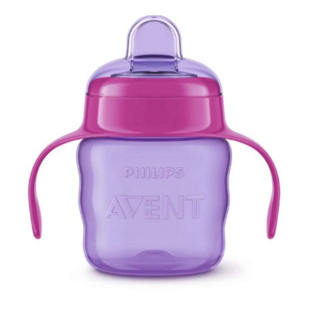 Copo de Aprendizagem com Asas e Bocal em Silicone Philips Avent Rosa 200ml - Image 2