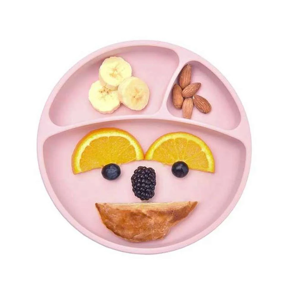 Prato em Silicone com Divisórias Minikoioi Rosa - Image 4