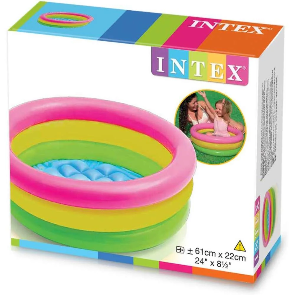 Piscina Insuflável Intex com 3 Aros Pequena 61x22cm - Image 3