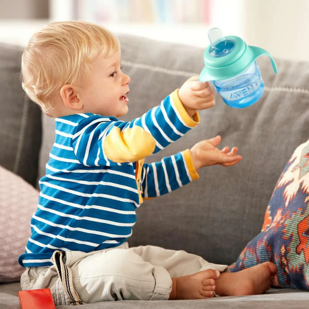 Copo de Aprendizagem com Asas e Bocal em Silicone Philips Avent Verde 200 ml - Image 6