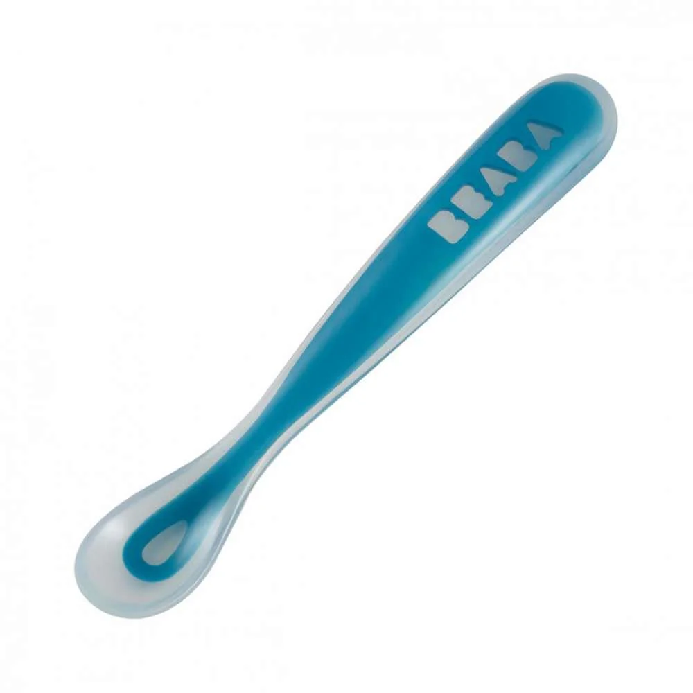 Beaba Colher Ergonómica Soft Silicone 1a Idade Azul