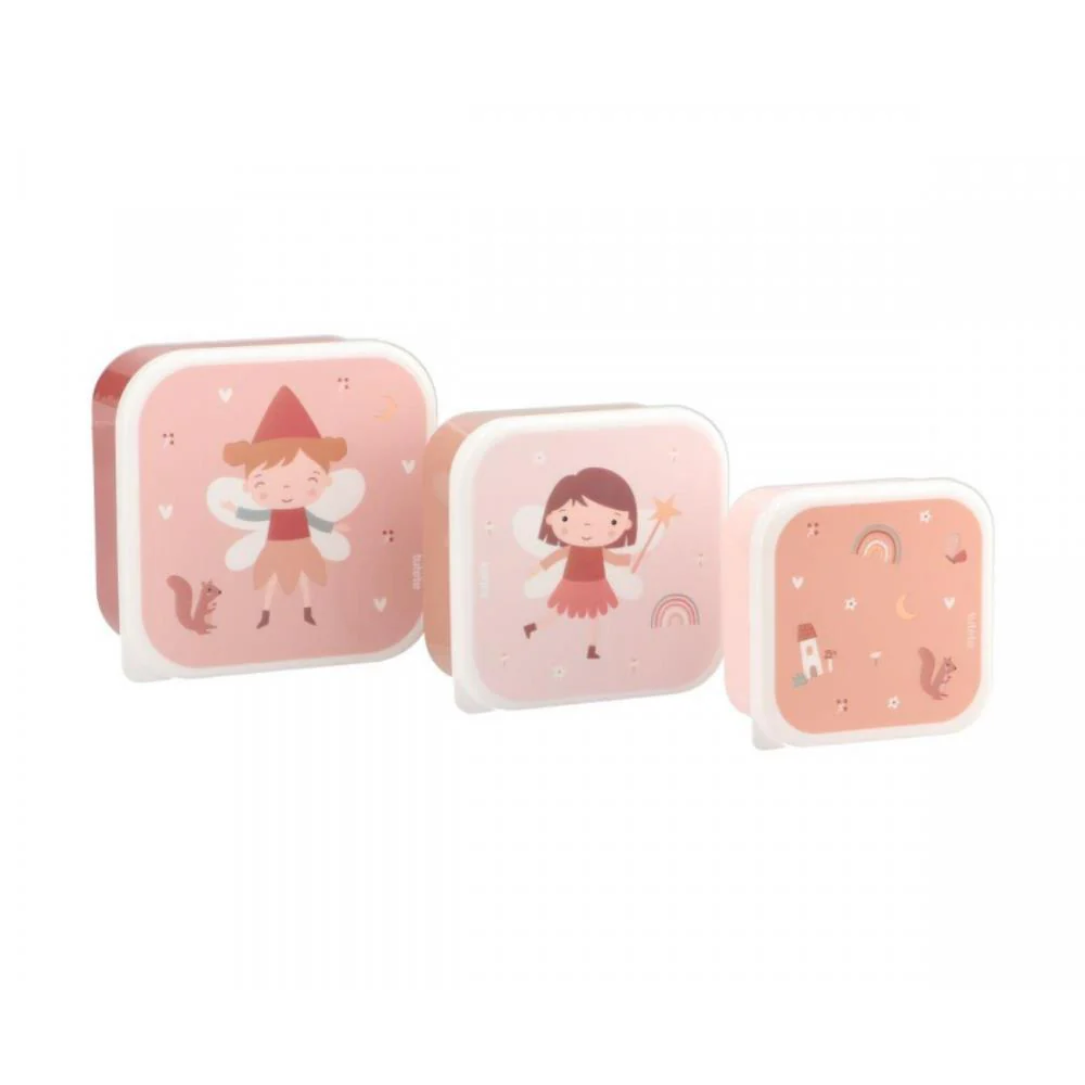 3 Caixas Lancheira Tutete Wild Fairies
