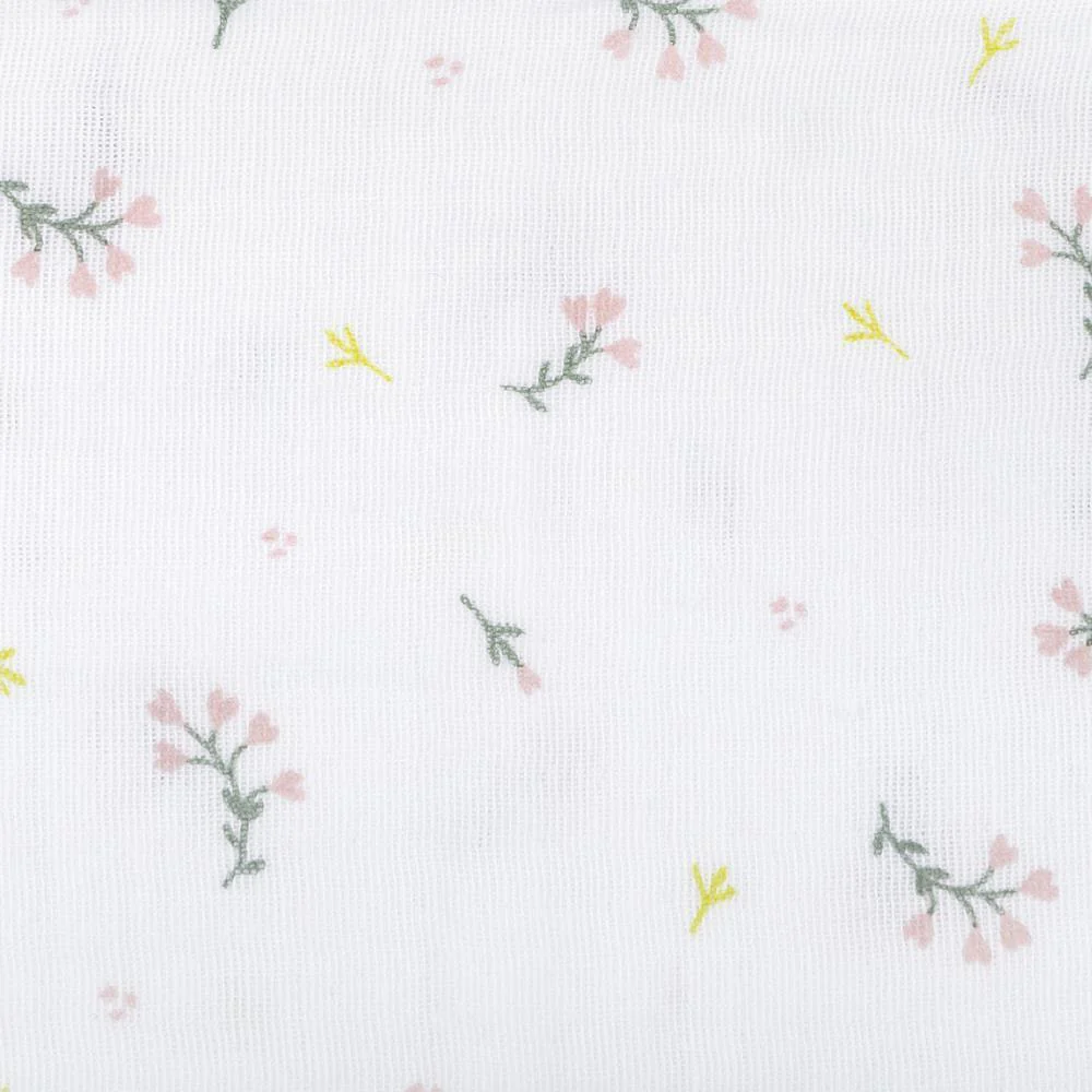 3 Musselinas Doomoo Lovely Flower Pink 70x70cm - Image 3