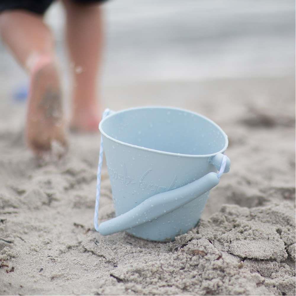 Balde Praia em Silicone Scrunch Azul - Image 2