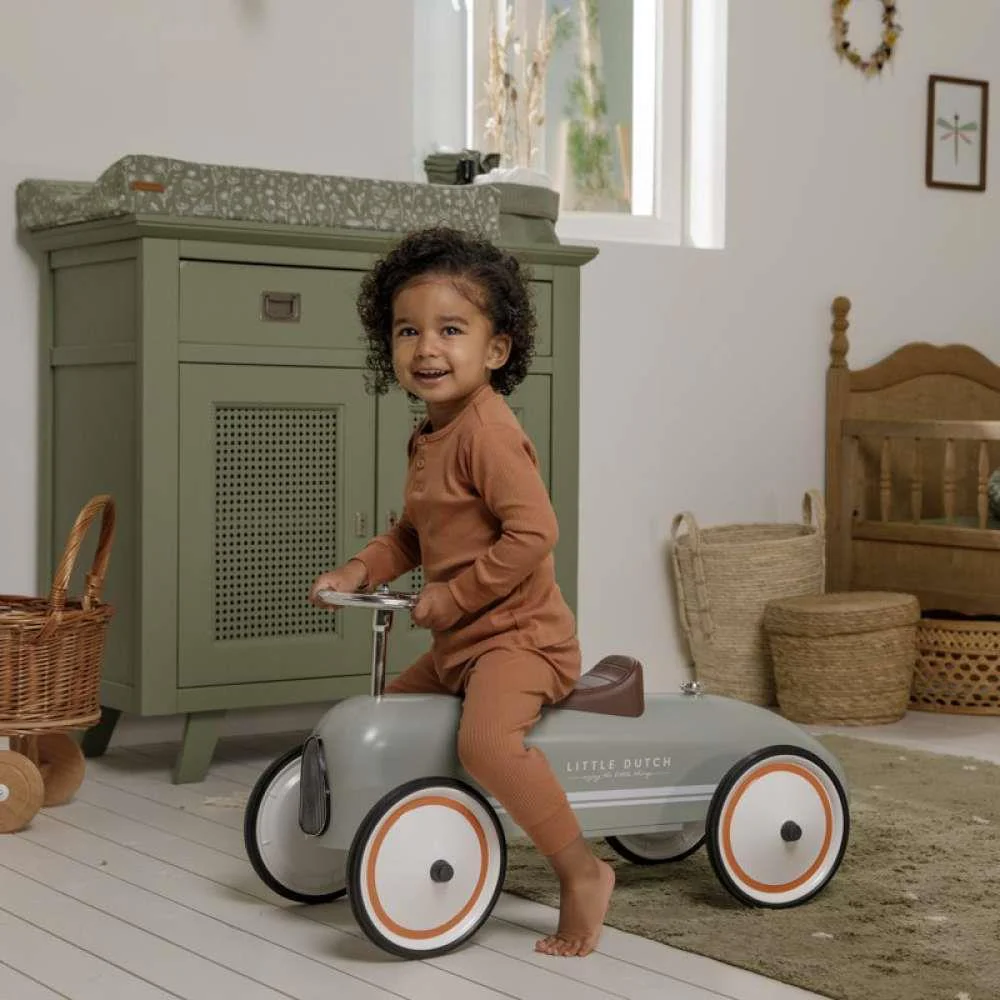 Carro em Metal "Ride on" Little Dutch Verde Oliva - Image 3