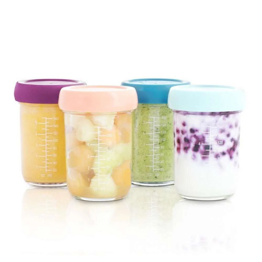 4 Recipientes Babymoov Babybols em Vidro 220ml