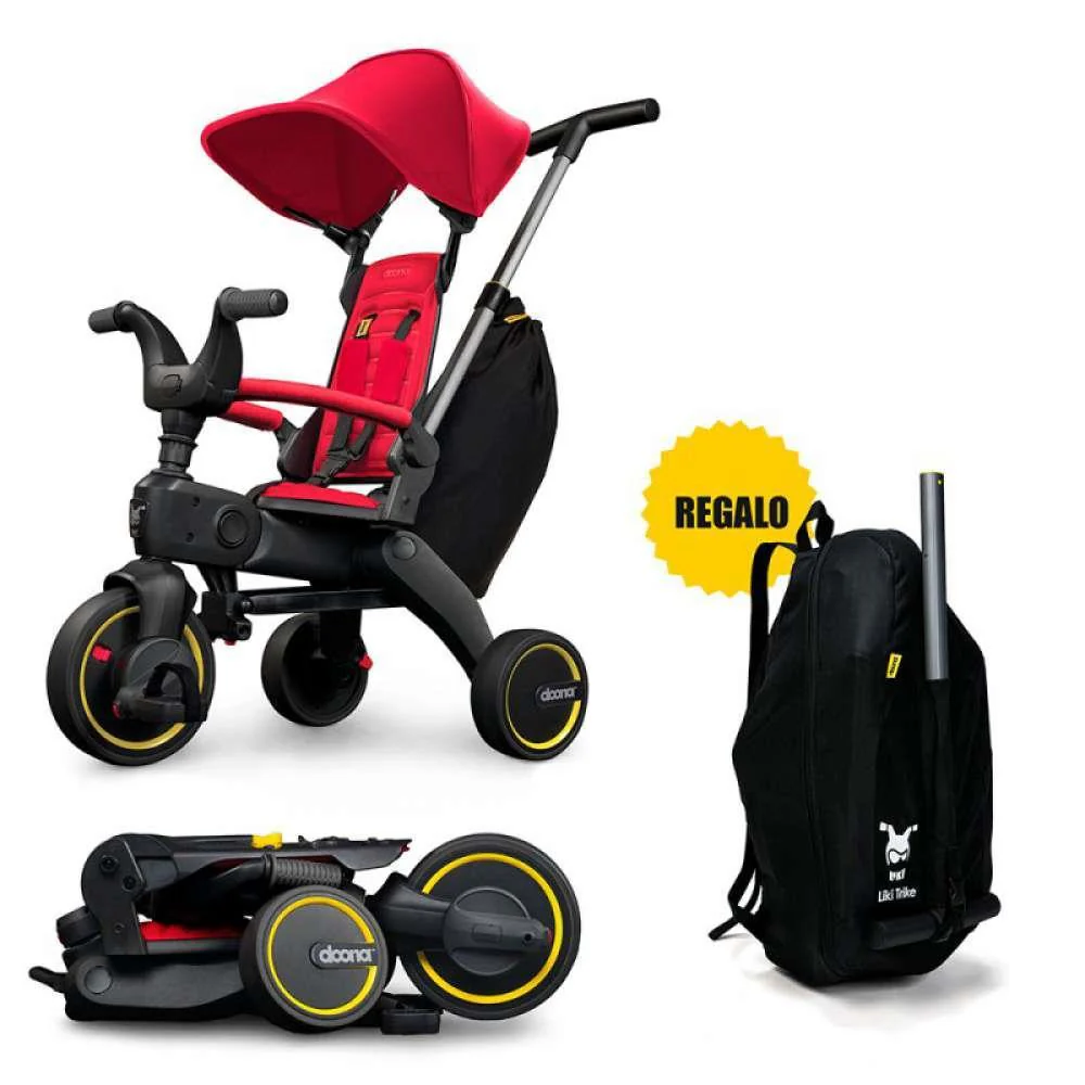 Triciclo Evolutivo Doona Liki Trike S3 Flame Red - Image 5