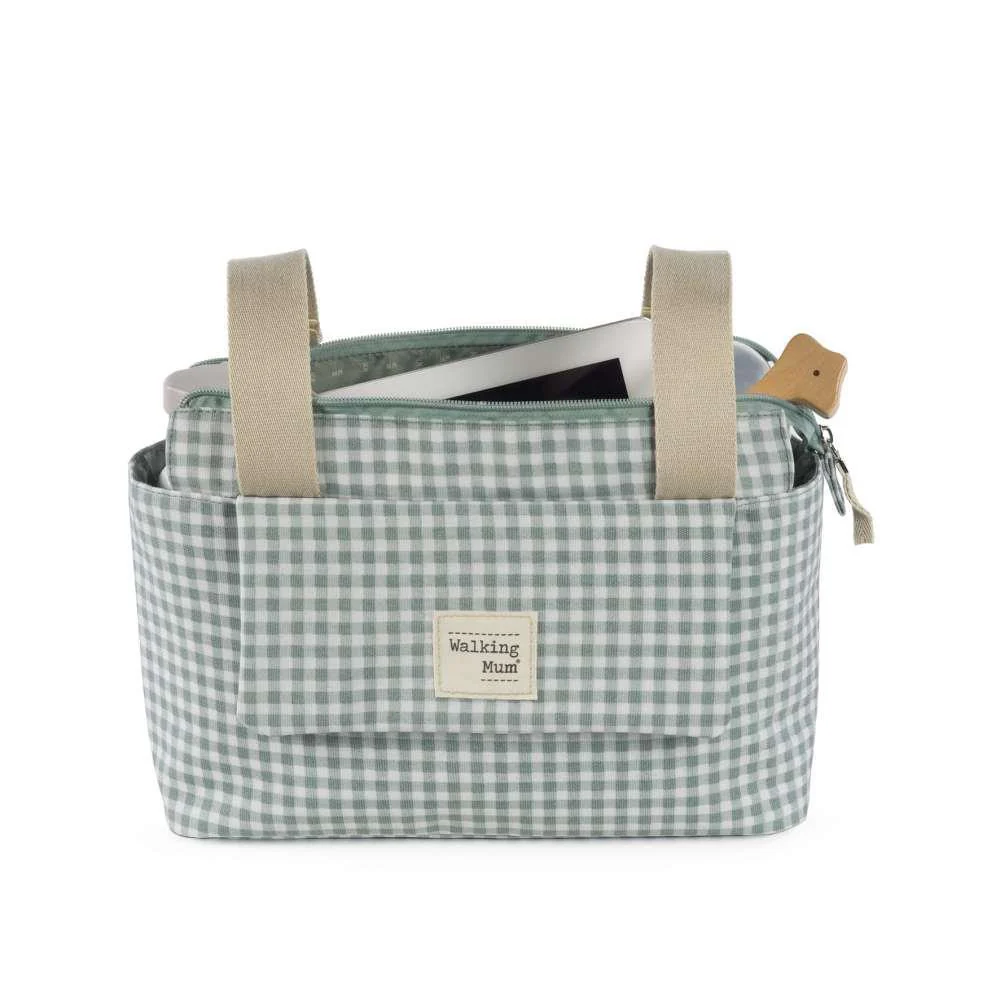 Bolsa Organizadora Walking Mum I Love Vichy Verde - Image 6