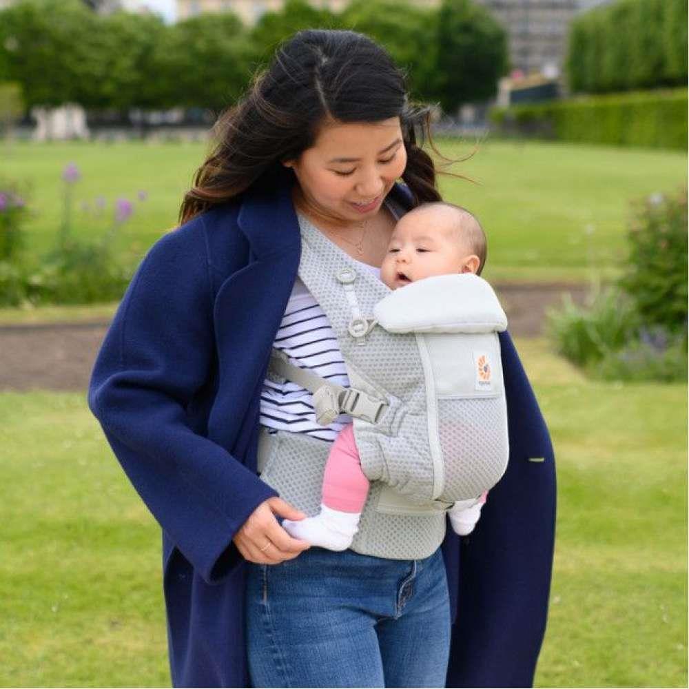 Marsúpio/Porta-Bebés Ergobaby Adapt Soft Flex Mesh Soft Grey - Image 4