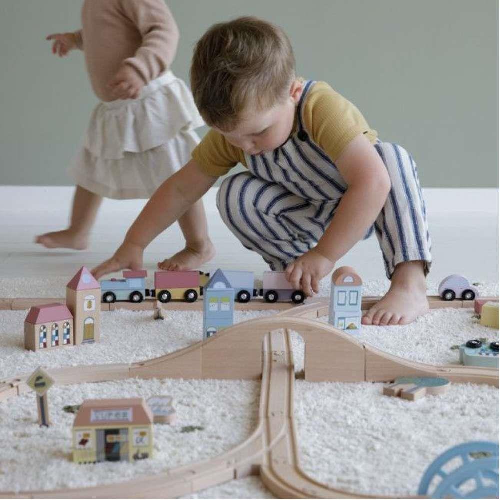 Little Dutch Pista de Comboio e Figuras XL 107 Peças - Image 5