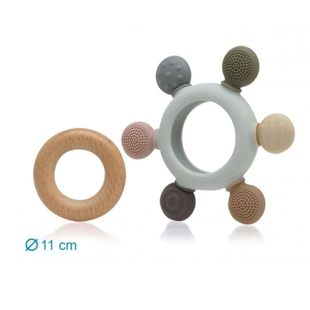 Mordedor Kiokids em Silicone e Madeira 10cm - Image 4