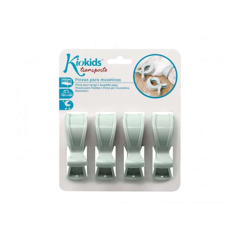 Conjunto de 4 Molas para Muselina Kiokids Menta - Image 5
