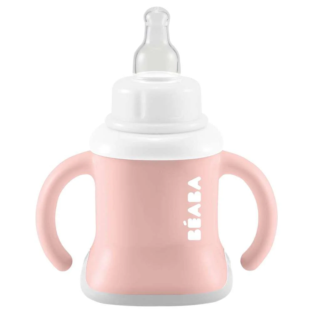 Béaba Copo Evolutivo 3em1 Silicone 150ml Rosa Velho