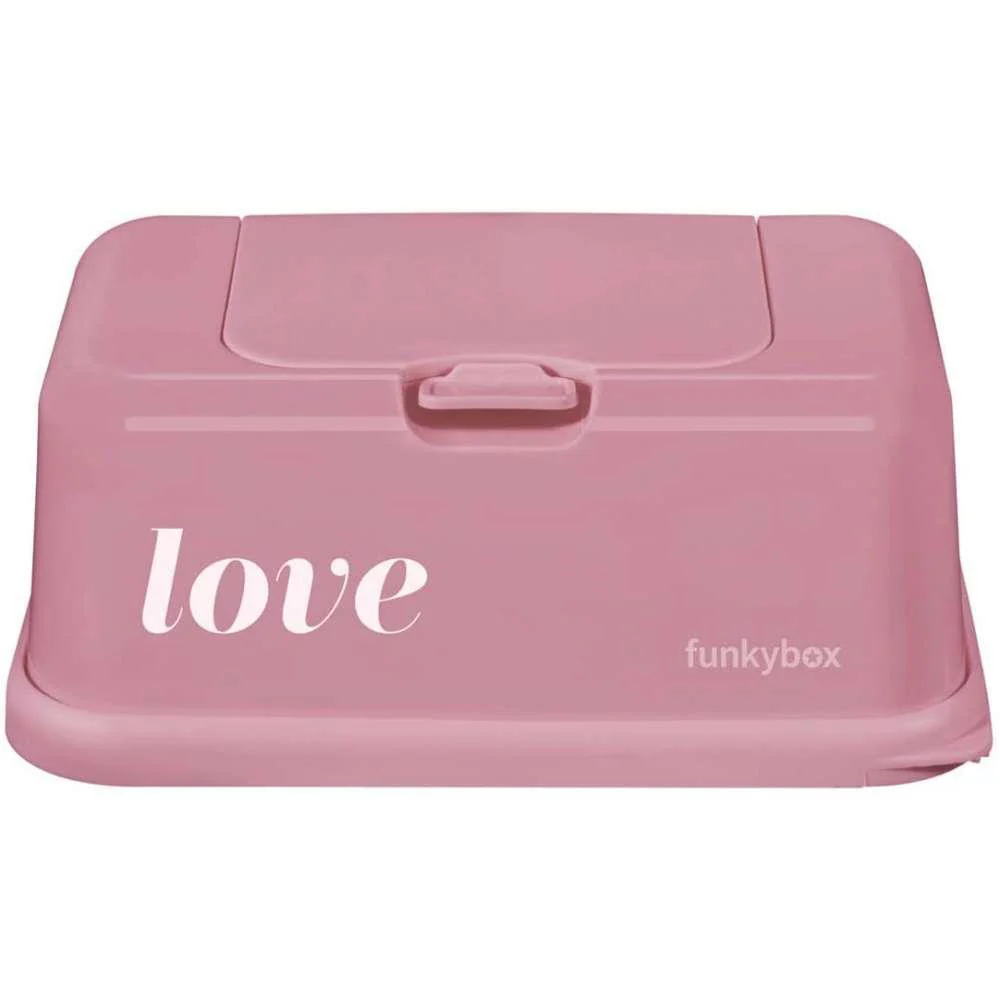 FunkyBox Caixa para Toalhitas Rosa Vintage Love Brilho