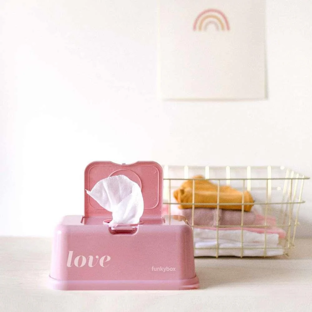 FunkyBox Caixa para Toalhitas Rosa Vintage Love Brilho - Image 2