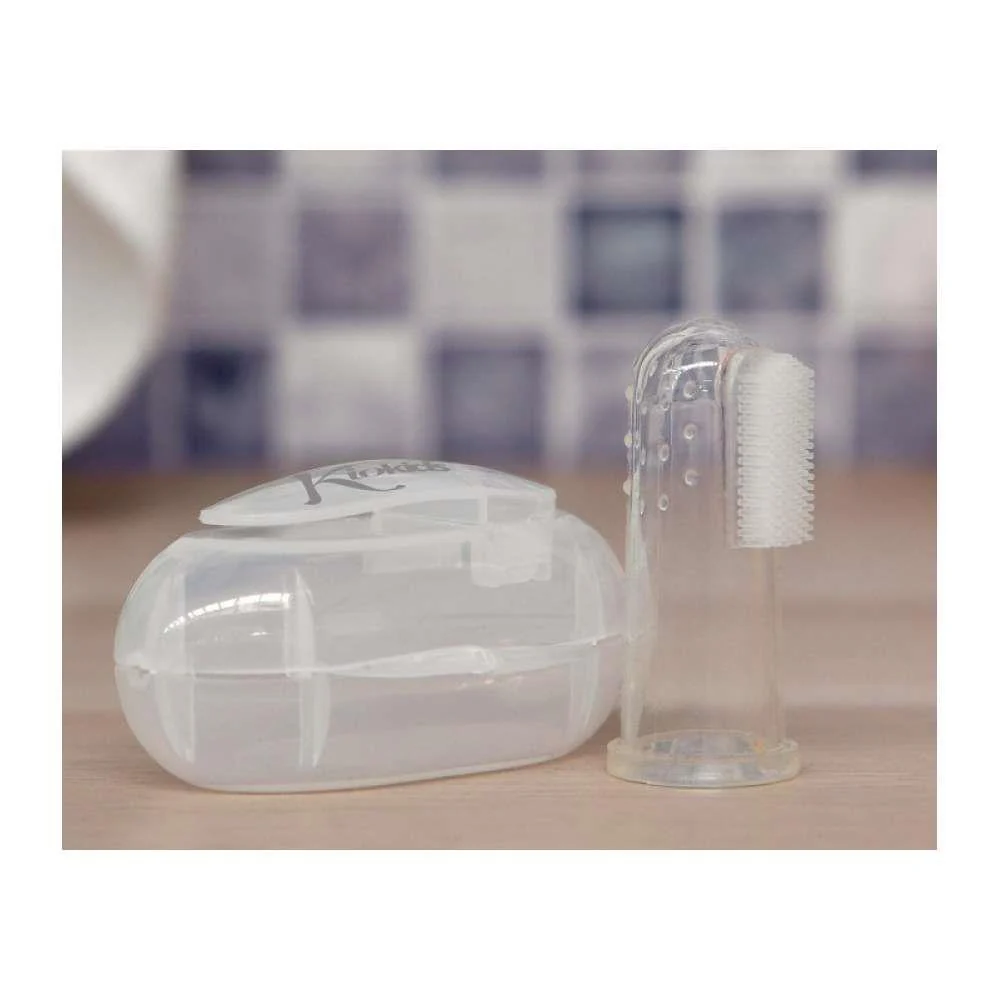 Escova de Dentes de Dedo Silicone com Estojo - Image 4