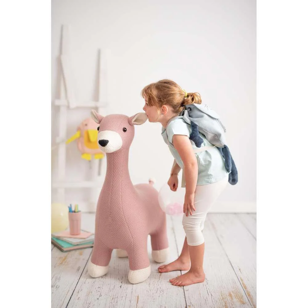 Crochetts Peluche Crochet Veado Rosa Maxi 73x33x88cm - Image 4