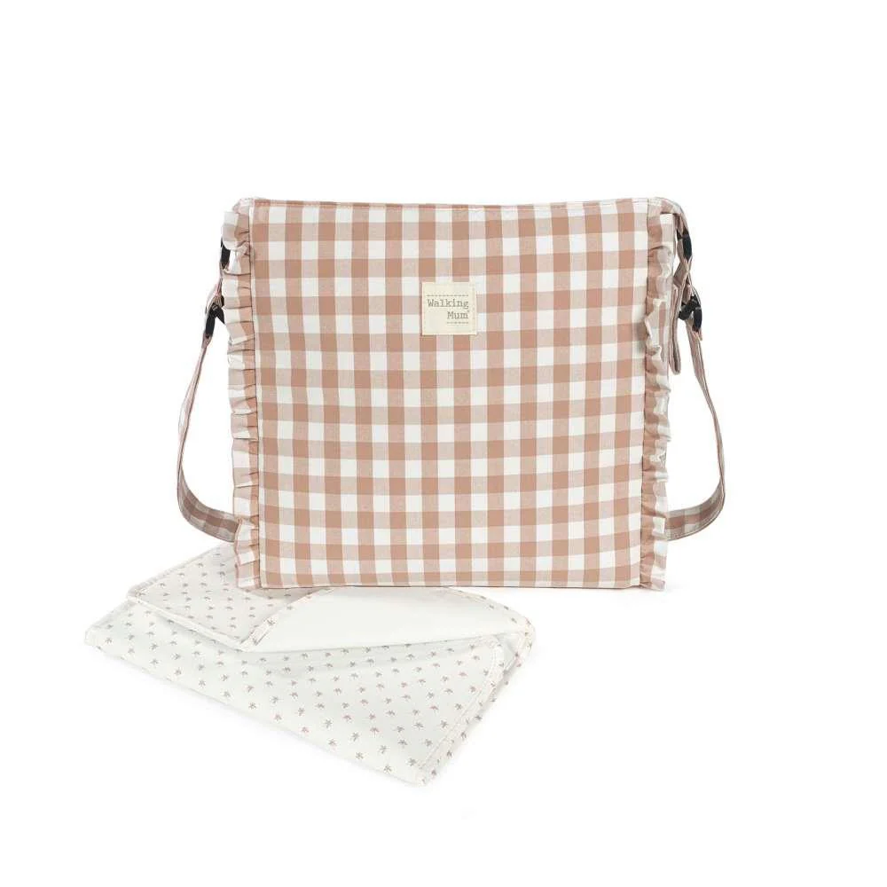 Saco com Muda Fraldas Walking Mum Remy Rosa