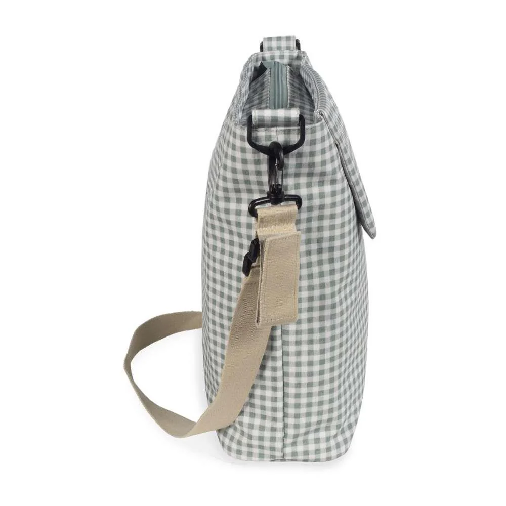 Saco com Muda Fraldas Walking Mum I Love Vichy Verde - Image 4