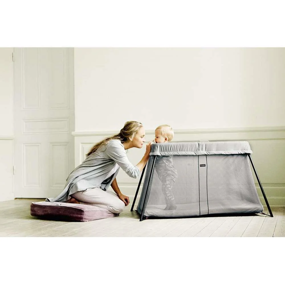 Cama de Viagem BabyBjörn Light Mesh Silver - Image 3