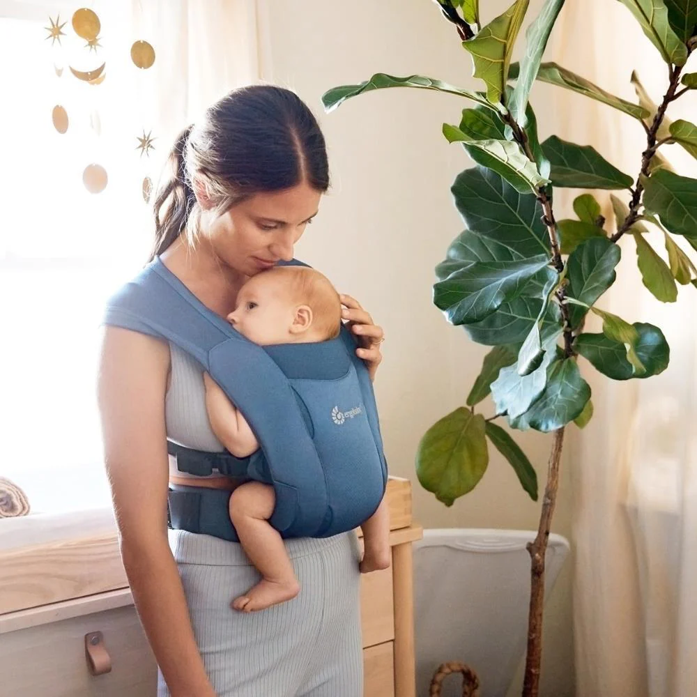Marsúpio/Porta-Bebés Ergobaby Embrace Mesh Blue - Image 25
