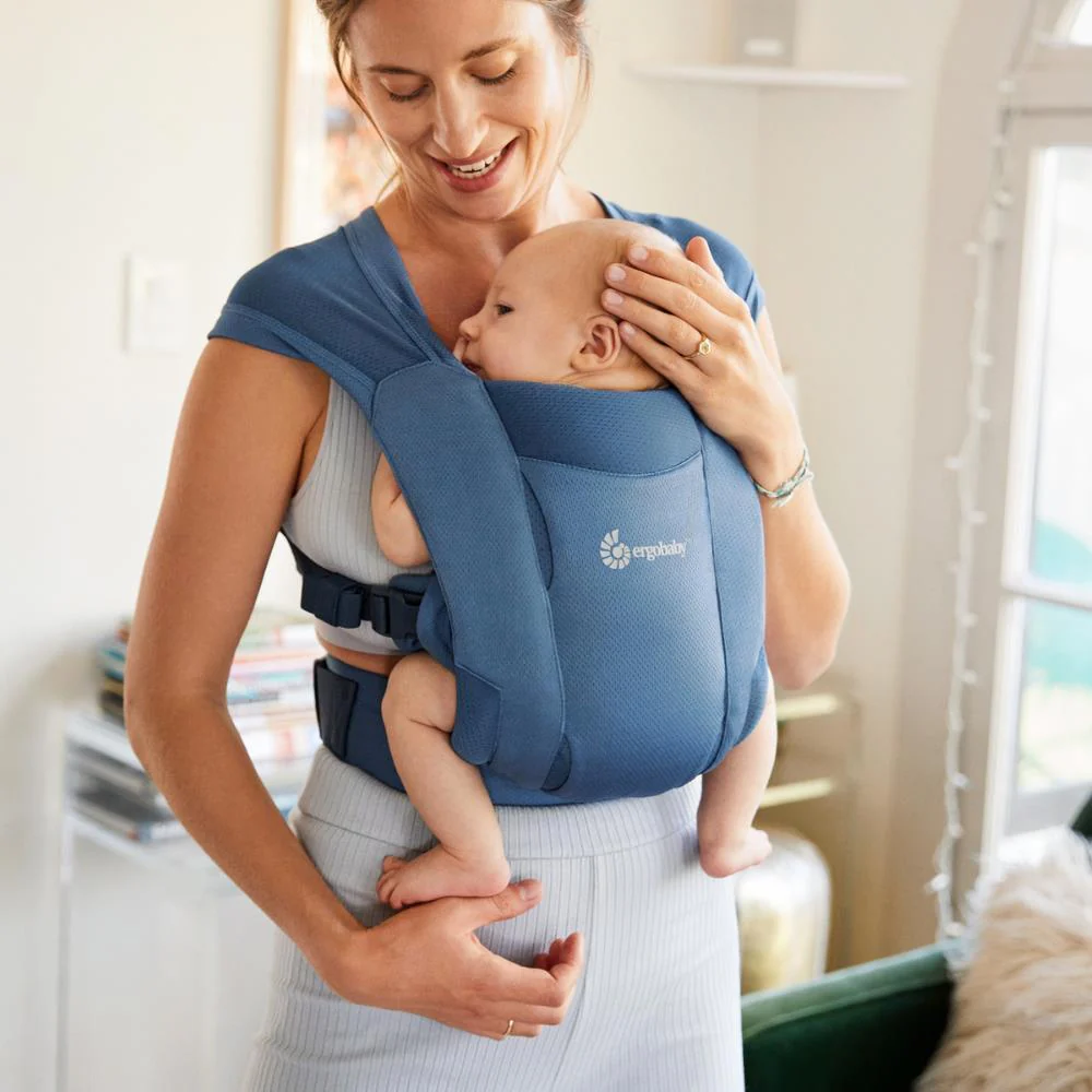 Marsúpio/Porta-Bebés Ergobaby Embrace Mesh Blue - Image 31