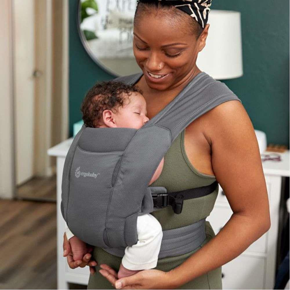 Marsúpio/Porta-Bebés Ergobaby Embrace Mesh Washed Black - Image 10