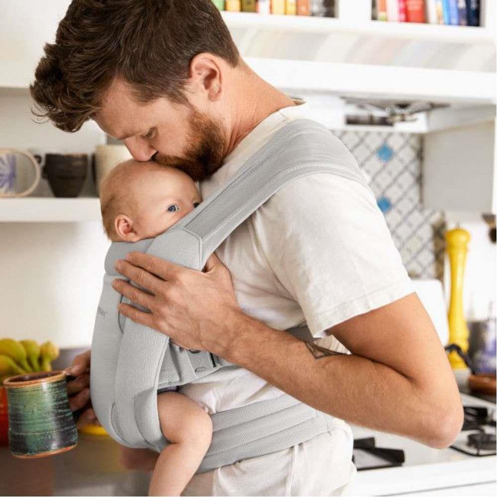 Marsúpio/Porta-Bebés Ergobaby Embrace Mesh Soft Grey - Image 14
