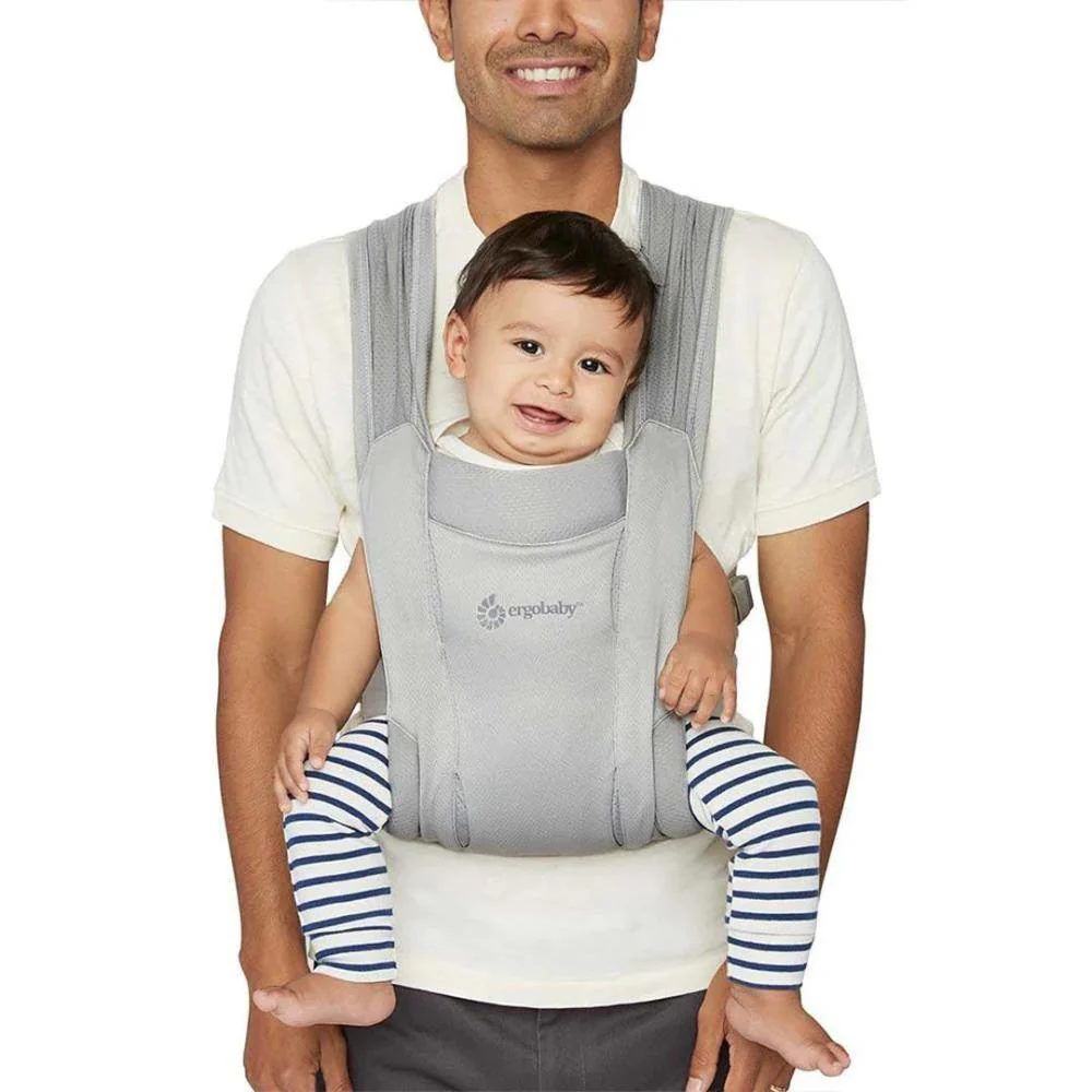 Marsúpio/Porta-Bebés Ergobaby Embrace Mesh Soft Grey - Image 19