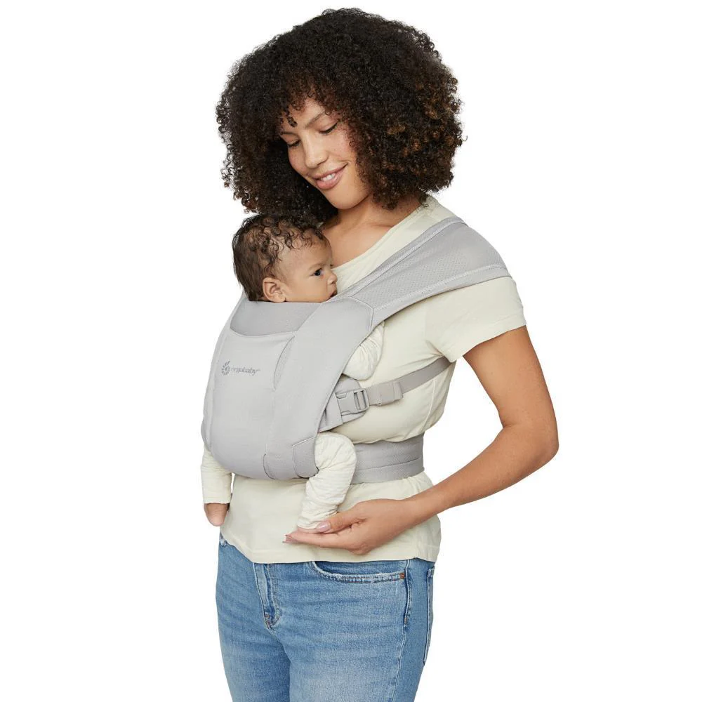 Marsúpio/Porta-Bebés Ergobaby Embrace Mesh Soft Grey - Image 21