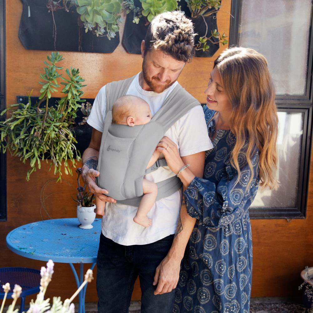 Marsúpio/Porta-Bebés Ergobaby Embrace Mesh Soft Grey - Image 33