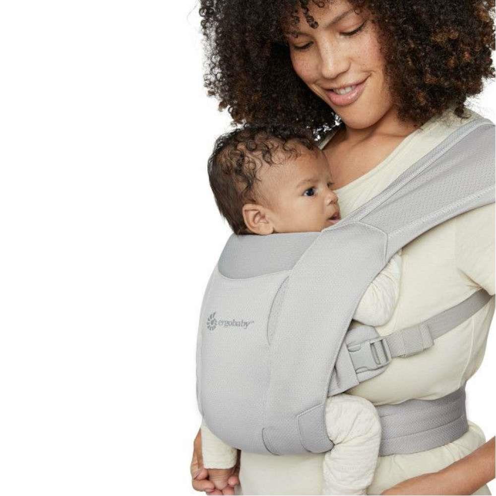 Marsúpio/Porta-Bebés Ergobaby Embrace Mesh Soft Grey - Image 6