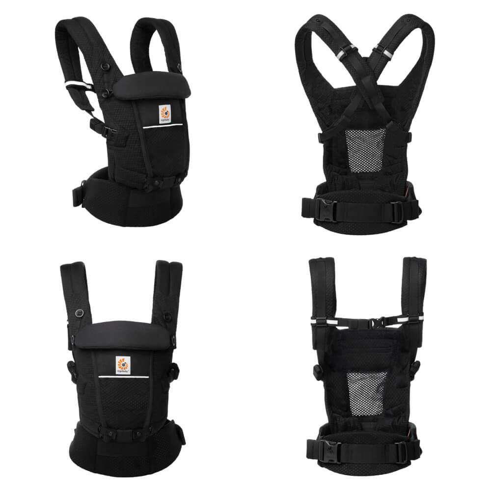 Marsúpio/Porta-Bebés Ergobaby Adapt Soft Flex Mesh Onyx Black - Image 2