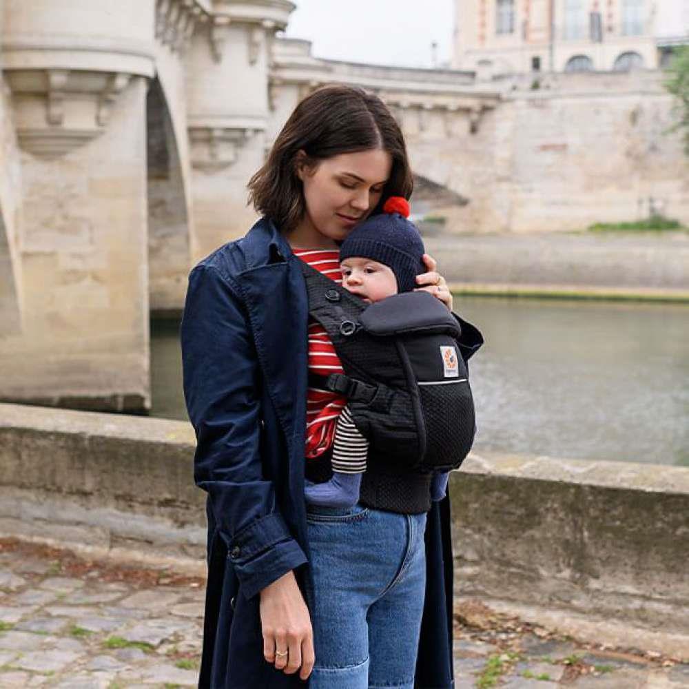 Marsúpio/Porta-Bebés Ergobaby Adapt Soft Flex Mesh Onyx Black - Image 5